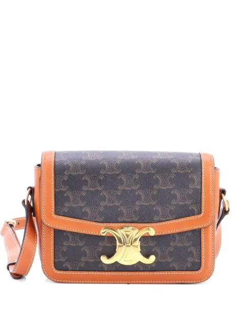 Celine Pre-Owned Triomphe Triomphe Coated Canvas Teen shoulder bag Brown XB3OTWCR41SGM086