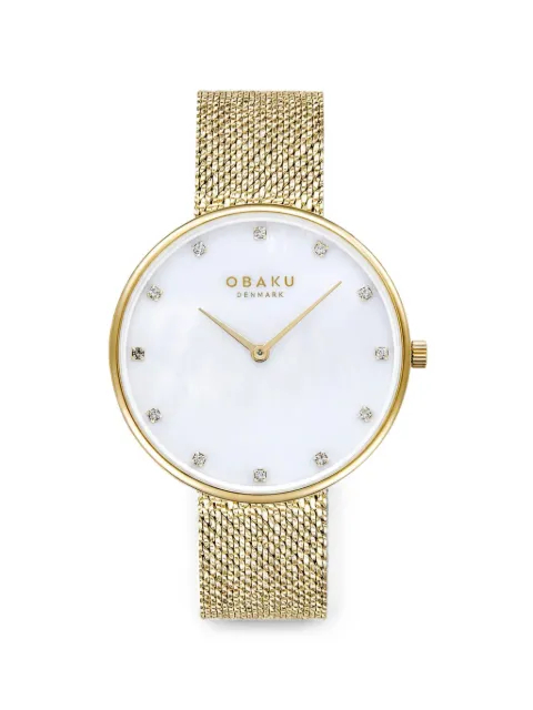 OBAKU Glans 36mm watch White V288LXGWHG