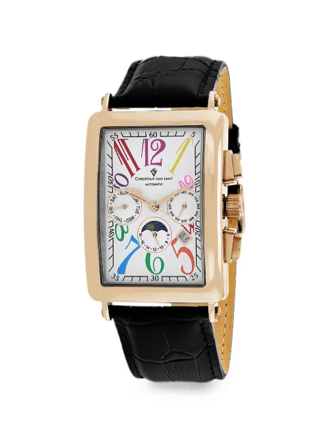 CHRISTIAN VAN SANT Prodigy rectangle-case 52mm watch White CV9145