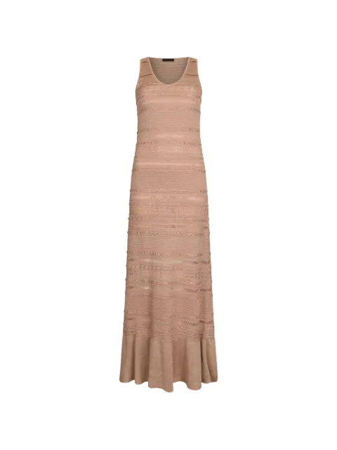 LIU JO long openwork knit dress Pink CA6241MA06SA4389