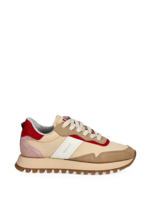Gant panelled suede-trimmed sneakers Neutrals 32531194G110
