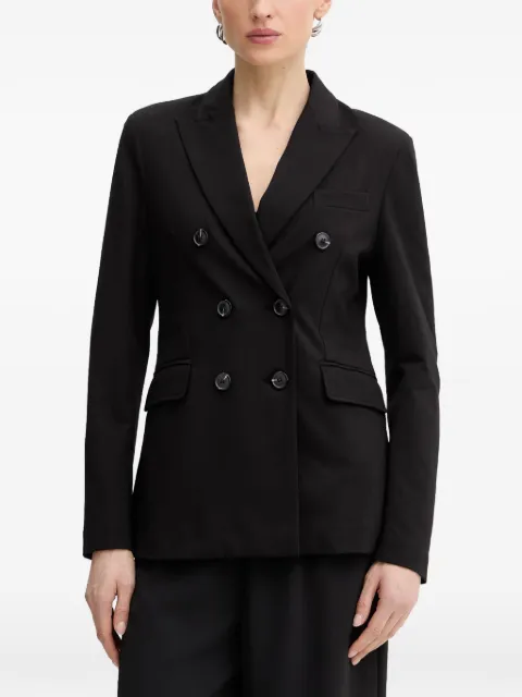 Silvian Heach Fastise double-breasted peak-lapels blazer Black GPP26061GC