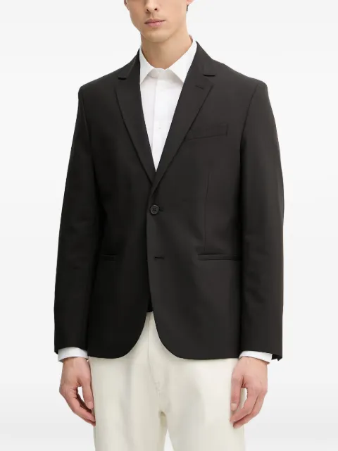 Sisley single-breasted notched-lapels blazer Black 29B3SW02K