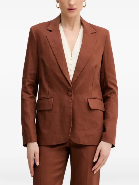 Silvian Heach essential single-breasted notched-lapels blazer Neutrals GPP26062GC