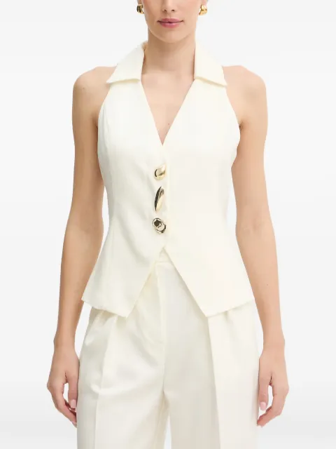 SIMONA CORSELLINI sculptural-button waistcoat Neutrals P26CPTO00901