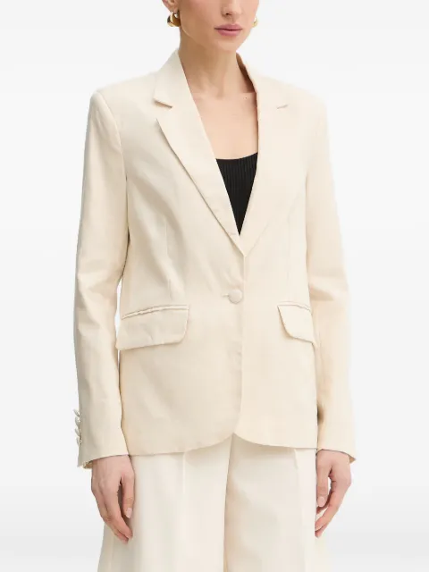 Silvian Heach single-breasted notched-lapels blazer Neutrals GPP26062GC