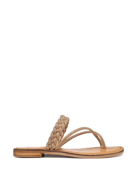 Geox Maddalusia C crystal-embellished braided sandals Neutrals D65YMJ000QDCB500