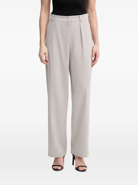 Sisley pleated-detail tailored trousers Neutrals 48WGLF08J