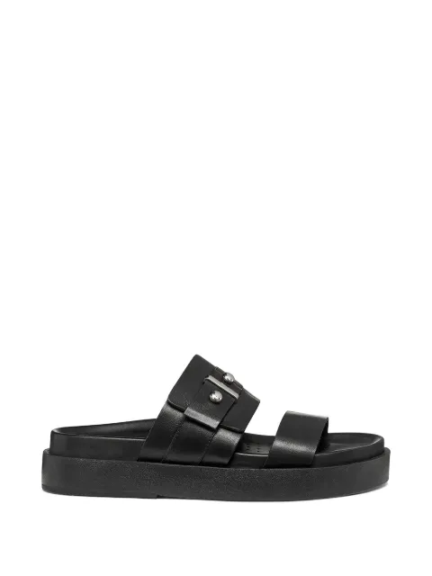Geox Adelash H buckle-detail platform slides Black D65ARF00043C9999