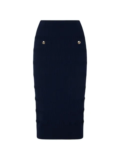 LIU JO knit midi skirt Blue CA6218MS55NP9583