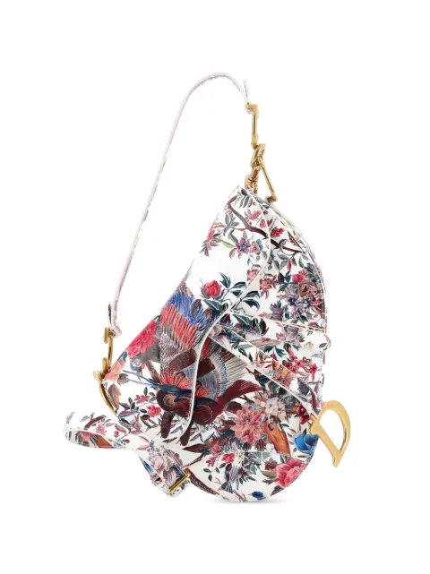Christian Dior Pre-Owned Saddle Handbag with Strap Printed Leather Medium shoulder bag Multicolour Y7QQLD6GCM5NVO7U