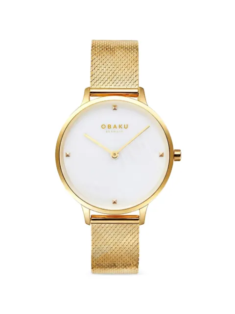 OBAKU Figen 34mm watch White V295LXGWHG