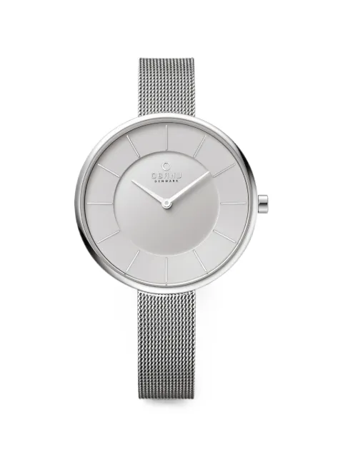 OBAKU mesh-strap 27mm watch Grey V185LXCIMC