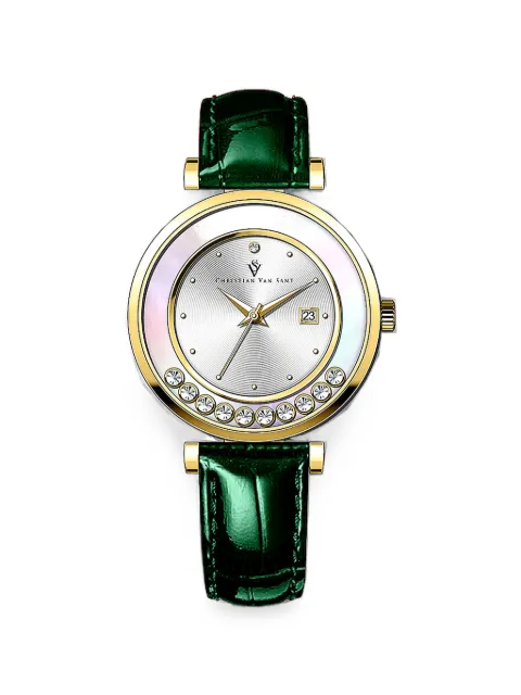 CHRISTIAN VAN SANT Bria crystal-embellished 38mm watch Gold CV3814