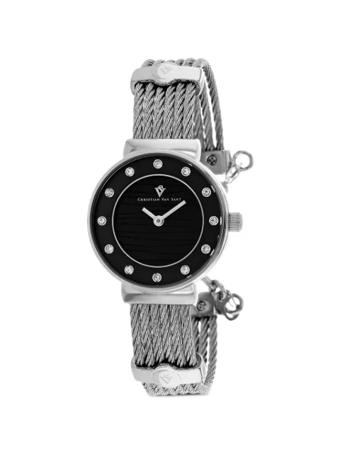 CHRISTIAN VAN SANT Cavo cable-link 28mm watch Black CV1291