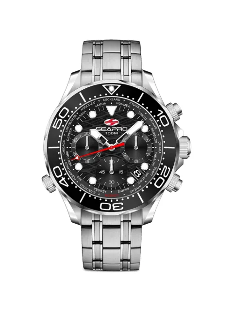 SEAPRO Mondial Timer 44mm watch Black SP0150