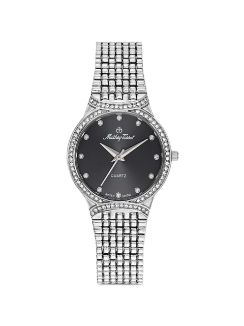 Mathey Tissot crystal-embellished 28mm watch Black D2681AN