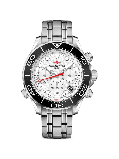 SEAPRO Mondial Timer 44mm watch White SP0151