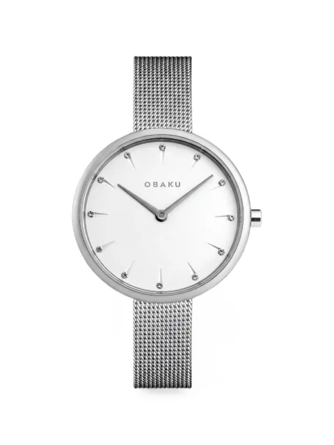 OBAKU Notat 36mm watch White V233LXCIMC