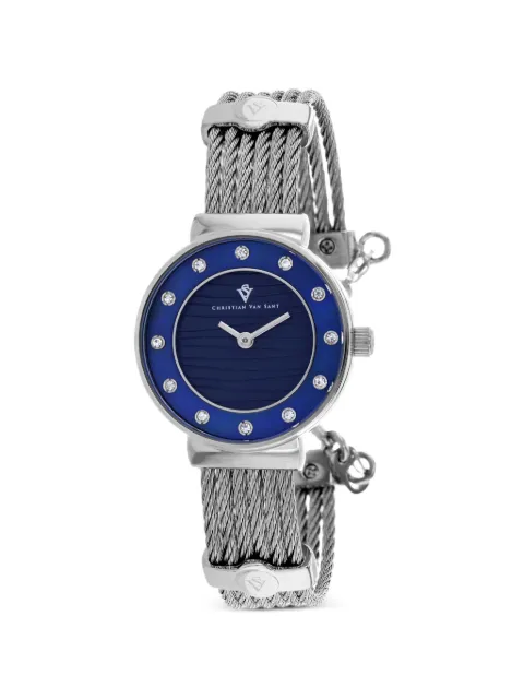 CHRISTIAN VAN SANT Cavo cable-link 28mm watch Blue CV1292