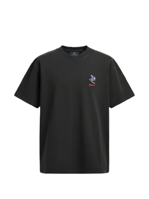 ALBERTO BRESCI embroidered short-sleeve T-shirt Black VERB001BBT01007