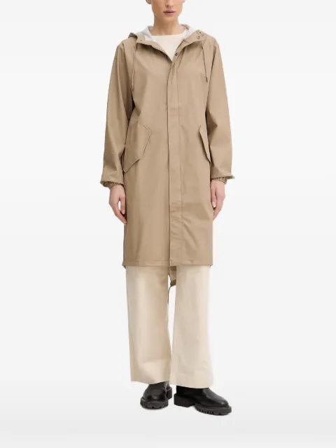 Rains Fishtail hooded coat Neutrals 18140
