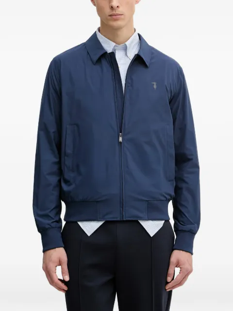 Trussardi shirt-collar zip-up jacket Blue R025M000049N