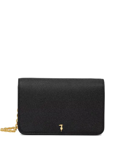 Trussardi grainy chain-link crossbody bag Black Z392E106554N
