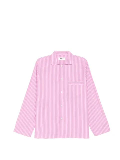 TEKLA Poplin long-sleeved shirt Pink 5740014908262