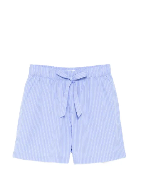 TEKLA Poplin shorts Blue 5744001083598