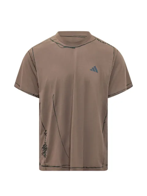 adidas Adi365 graphic-print t-shirt Brown KQ7839
