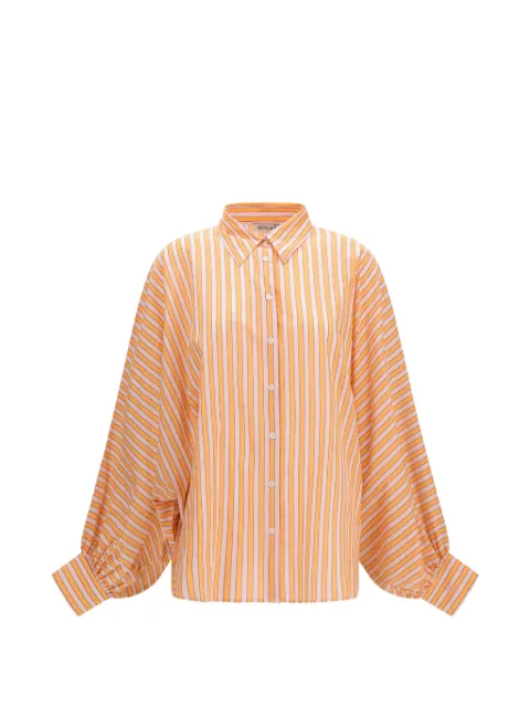 SoSUE Antonia striped long-sleeved shirt Orange AS1624