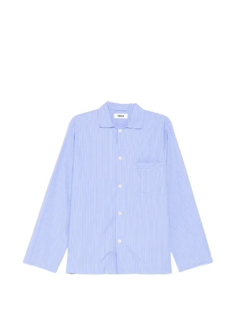 TEKLA Poplin long-sleeved shirt Blue 5744001083659