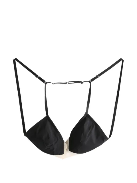 Rick Owens triangle-cup bra Black RO01F6096TULY