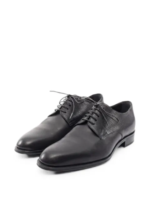 Louis Vuitton Pre-Owned 2018 Wall Street Line Epi derby shoes Black 1056452ST0118
