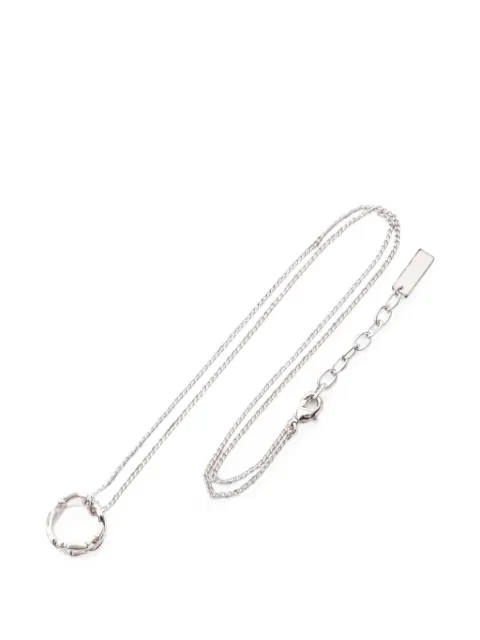 Saint Laurent Pre-Owned Cassandra pendant necklace Silver 1059504
