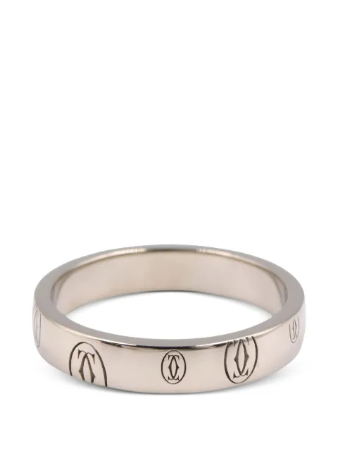 Cartier 2010 Happy Birthday engraved ring Silver 1058420