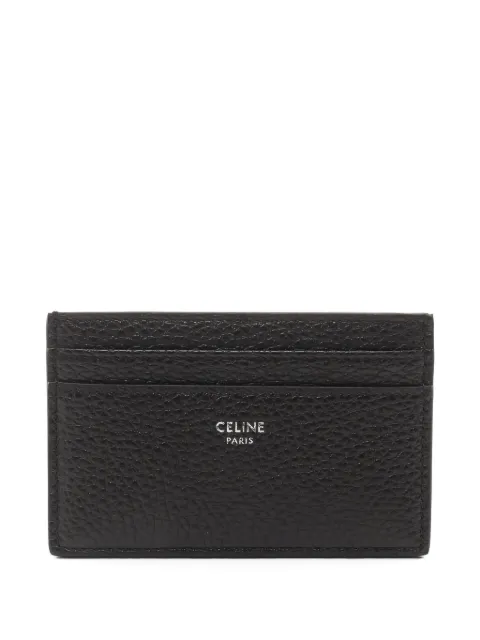 Celine Pre-Owned 2020s medium leather card holder Black 1059452