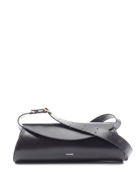 Jil Sander Pre-Owned Grande Cannolo leather shoulder bag Black 1059698