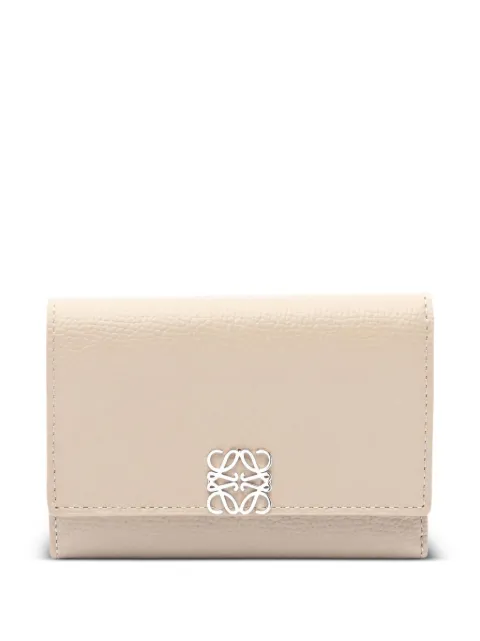 Loewe Pre-Owned 2020s small Anagram wallet Neutrals 1059476