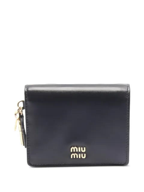 Miu Miu Pre-Owned 2020s bi-fold wallet Black 1059705