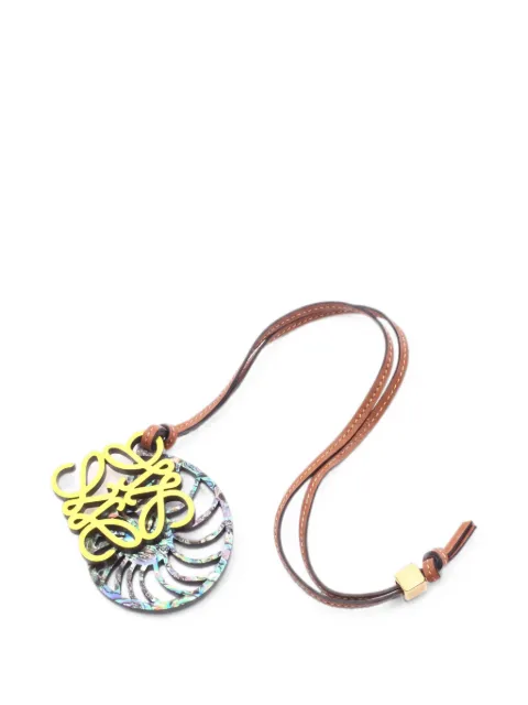 Loewe Pre-Owned Anagram bag charm Brown 1060460