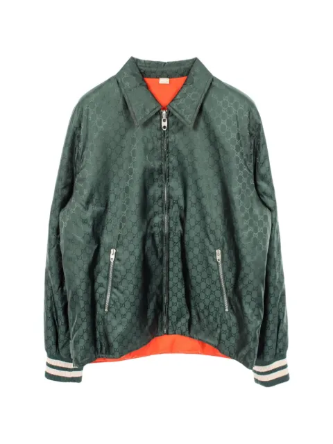 Gucci Pre-Owned 2010s GG reversible jacket Green 1058540