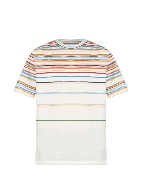Paul Smith stripe-pattern T-shirt White M1R919TVP5656