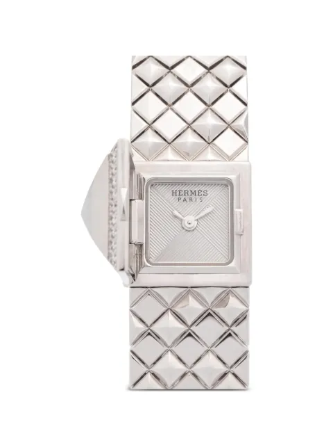 Hermès Pre-Owned 2010s min Médor Joaillerie 15mm watch Silver 1057952