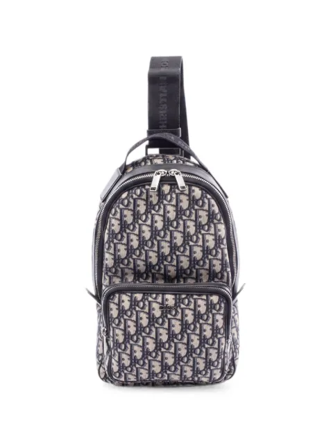 Christian Dior Pre-Owned 2010s Oblique Rider backpack Blue 1059119