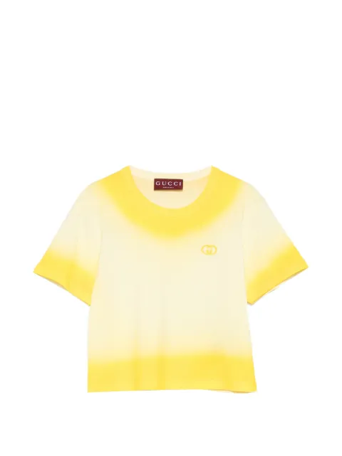 Gucci logo ombre T-shirt Neutrals 838009XJHQ7