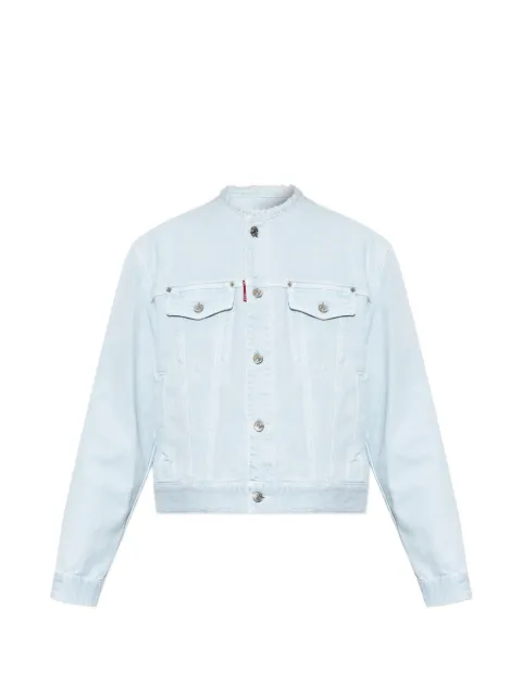 DSQUARED2 frayed-edge denim jacket Blue S71AN0670D30039