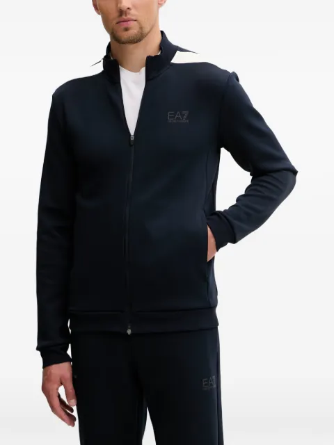 Ea7 Emporio Armani logo-print zip-up sweater Blue 7M001601AF20845