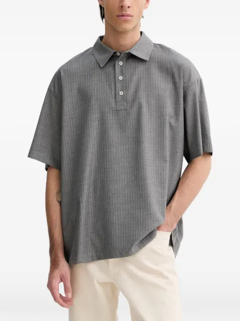 American Vintage Yroway short-sleeve polo shirt Grey MYRO07A